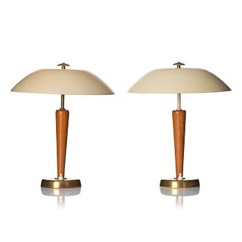396. Bertil Brisborg, a set of two table lamps model "30330", Nordiska Kompaniet, 1940s.