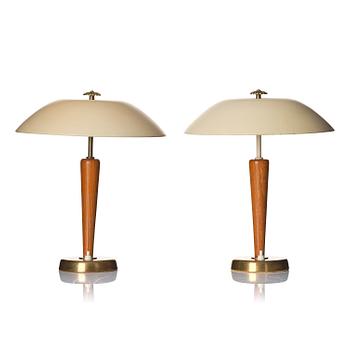 396. Bertil Brisborg, a set of two table lamps model "30330", Nordiska Kompaniet, 1940s.