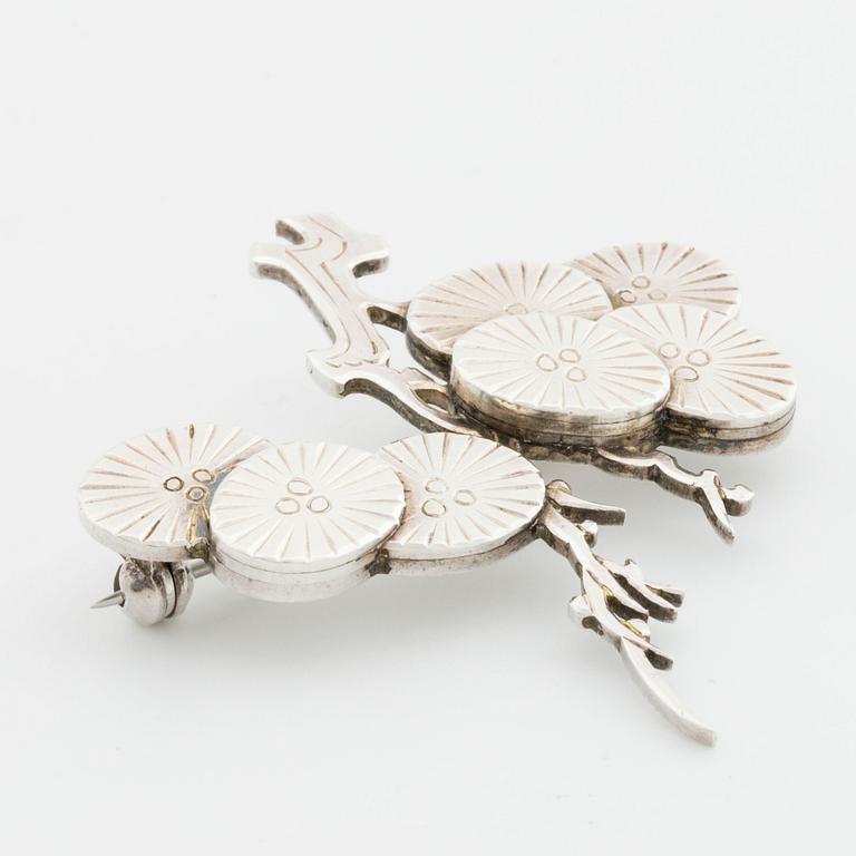 WIWEN NILSSON BROOCH  sterling silver, Lund 1958.