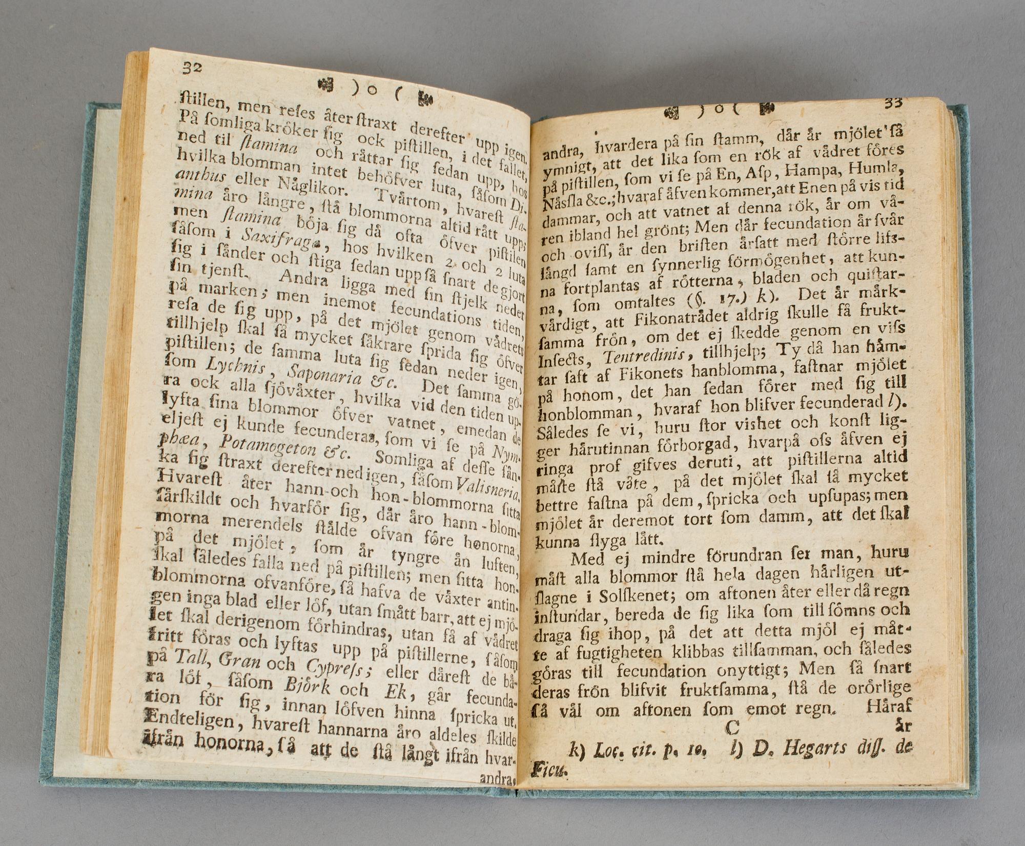 CARL VON LINNÉ, Oeconomia Naturae eller Skaparens allvisa inrättning på vår jord..., 1750.