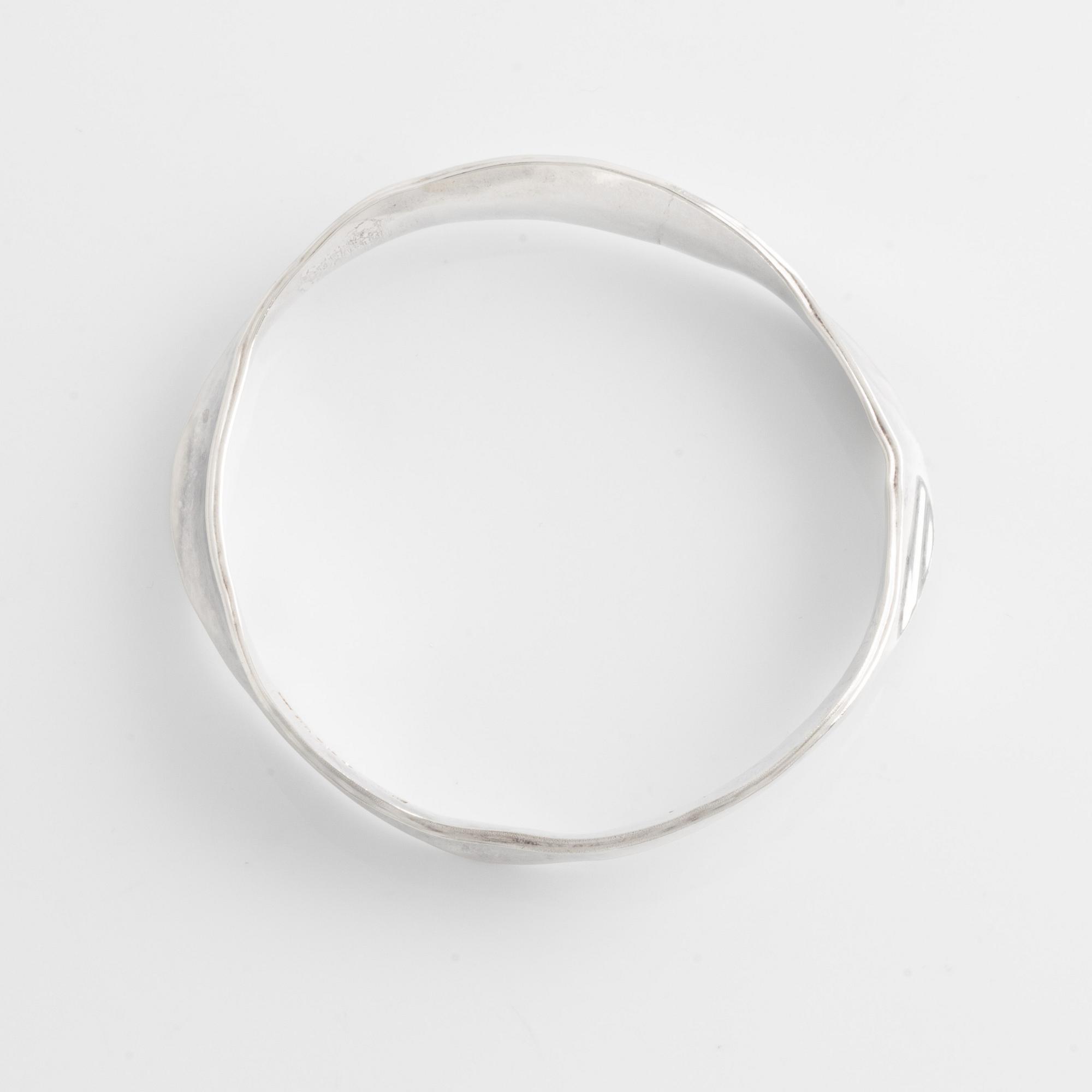 Claës E. Giertta, Bracelet sterling silver, Stockholm 1984.