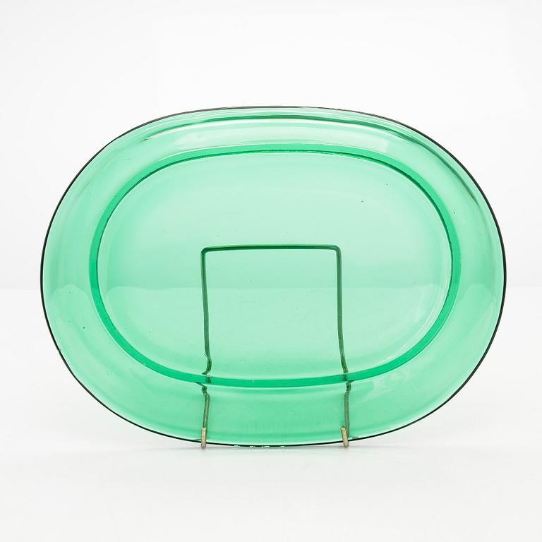 Josef Frank, A set of eight lobster plates in glass, Firma Svenskt Tenn.