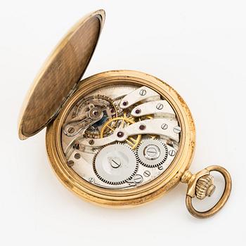 Postala, pocket watch, hunter-case, 53 mm.