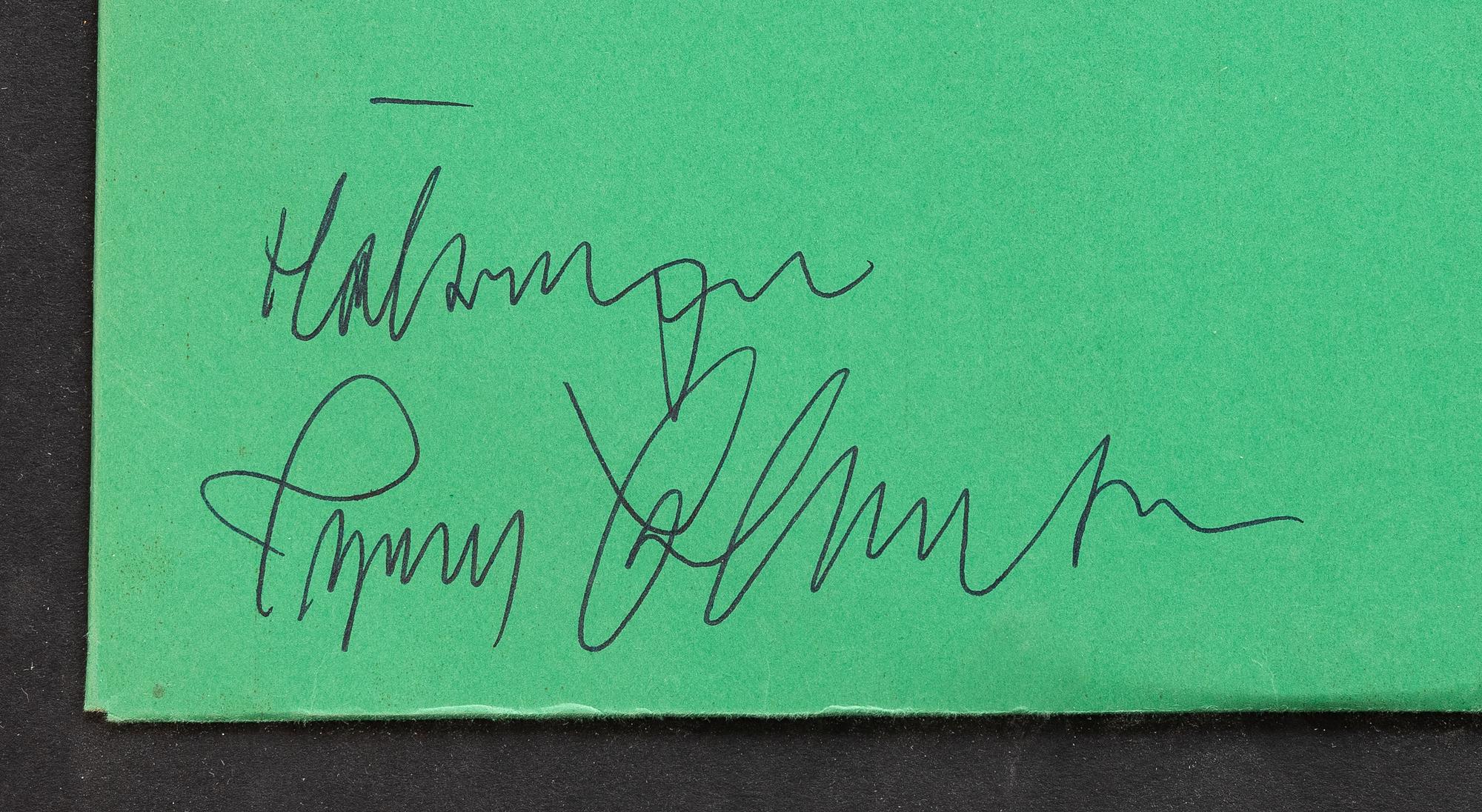 Ingemar Johansson, a signed record, 'Klart till drabbning', 1957.