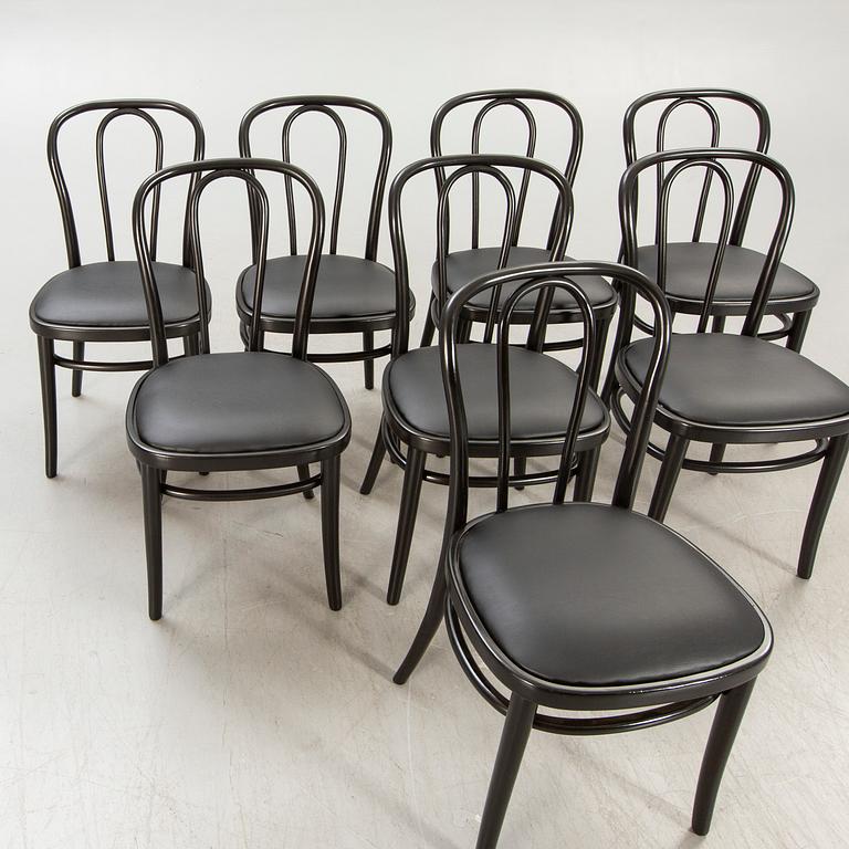 A set of eight Gemla Wien painted chairs.