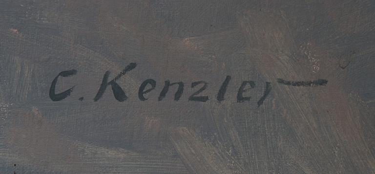 CARL KENZLER, olja på duk, sign.
