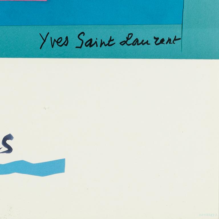 Yves Saint Laurent, a set of four posters "Les quatre saisons".