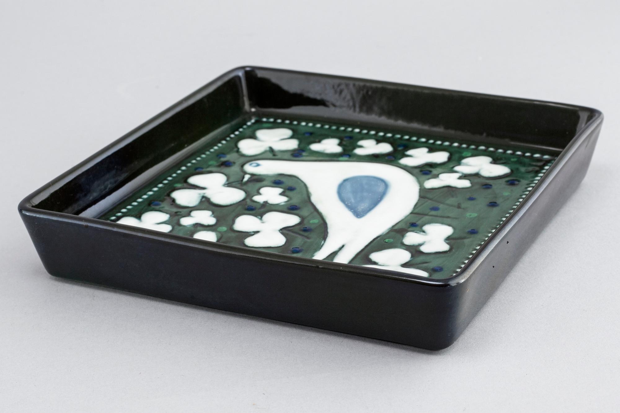 Two stoneware wall plaques by SYLVIA LEUCHOVIUS for Rörstrand, second half of the 20th century.