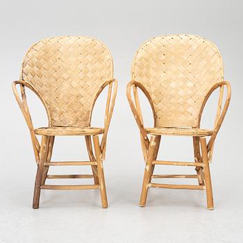 Armchairs, 6 pieces, “LC-Stolen”, Möbelfirma Gösta Westerberg, circa mid-20th century.
