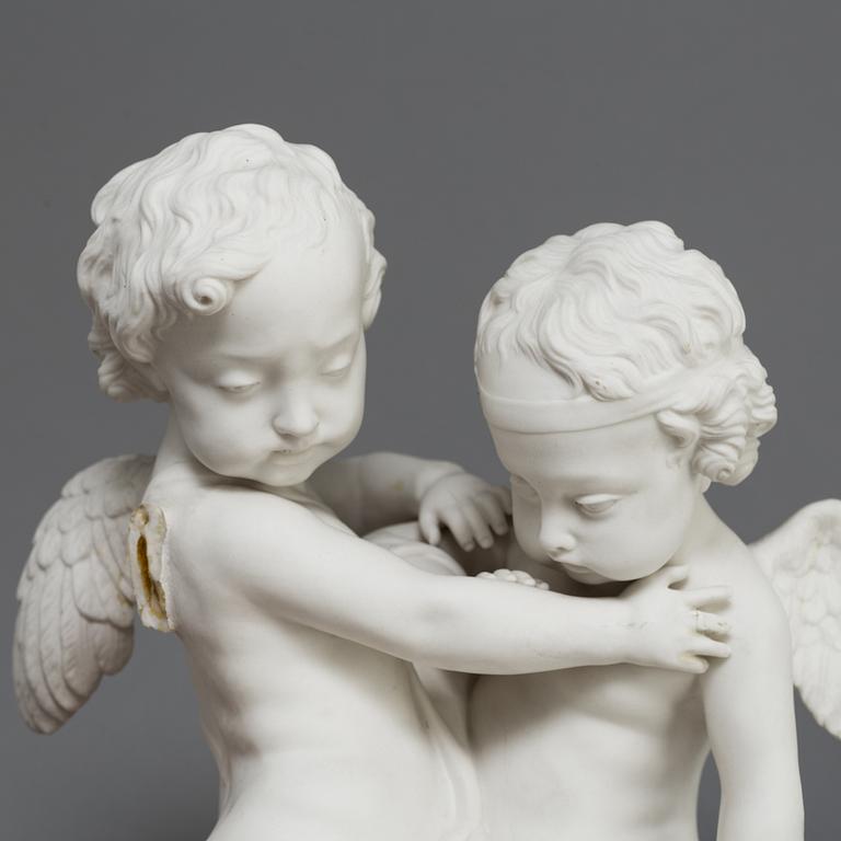 TWO PARIAN FIGURES, Gustafsberg 1889 and 1896.