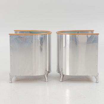 Mats Theselius, a pair of 'Aluminium Chair' armchairs, Källemo.