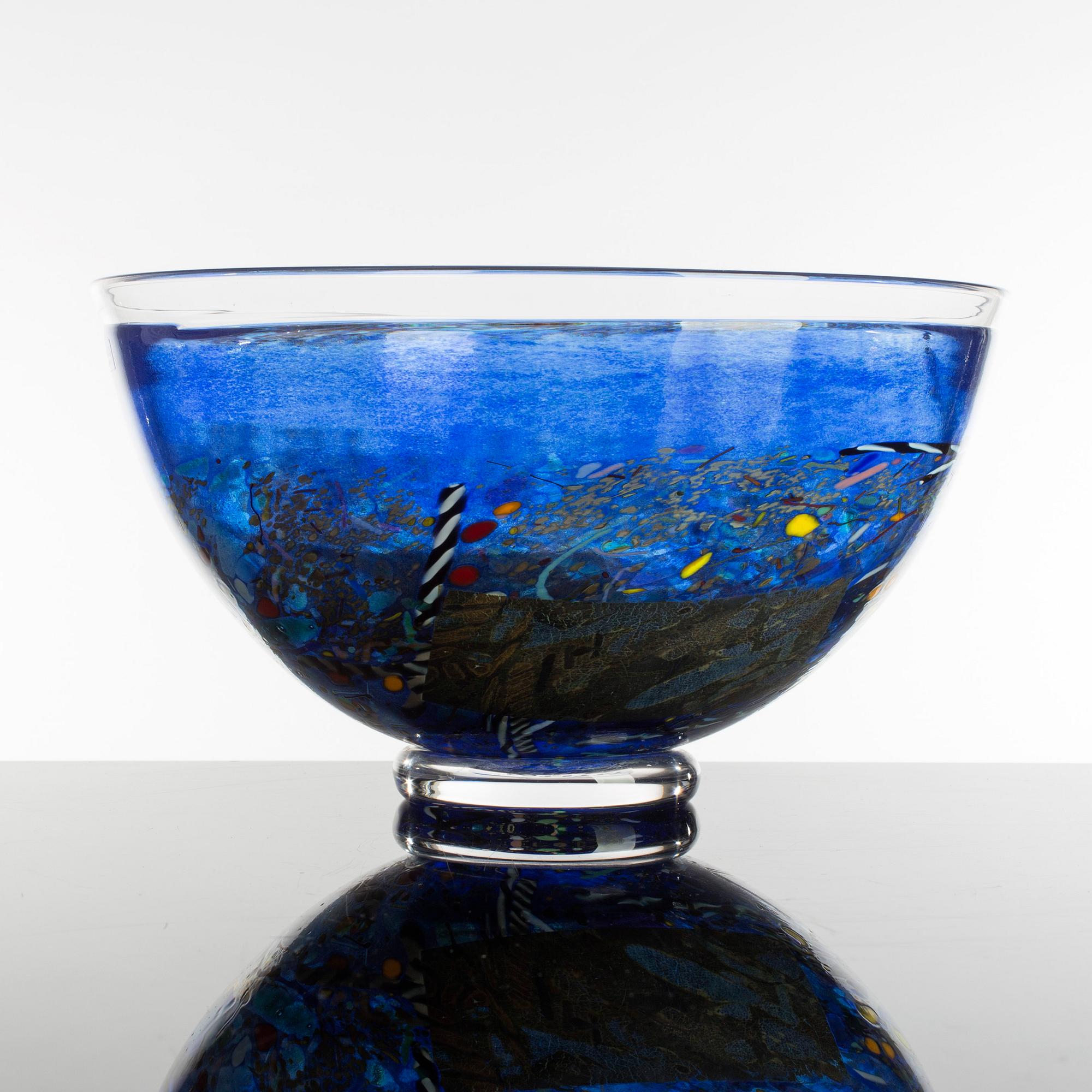 KOSTA BODA SATELLITE Bertil Vallien 未使用品 Bertil Vallien Kosta Boda Satellite Bowl Designed 1992