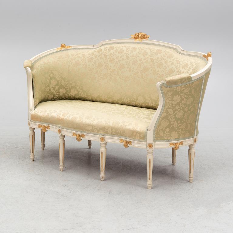 A Gustavian style sofa, 20th century.