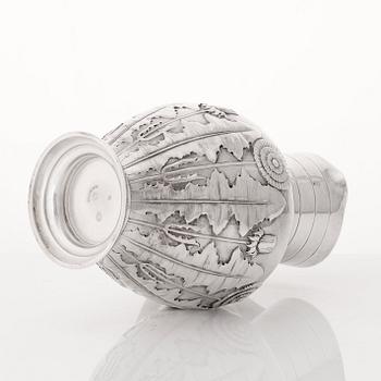 S & M Benzen, an Art Nouveau silver pitcher, Copenhagen 1905.