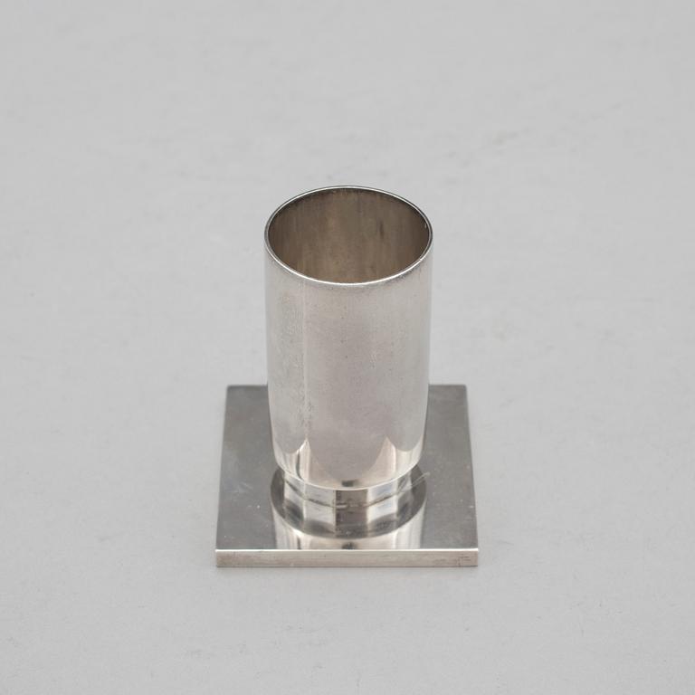 WIWEN NILSSON, Lund 1957, ljusstake, sterlingsilver. Vikt ca 52 gram.