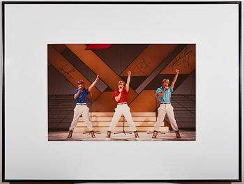 KG KRISTOFFERSSON, pigment print "Herreys". Signed by all members of Herreys and numbered 1/2.