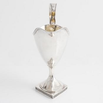 A Swedish early 19th century cream jug, silver, unidentified maker's mark. Empire.