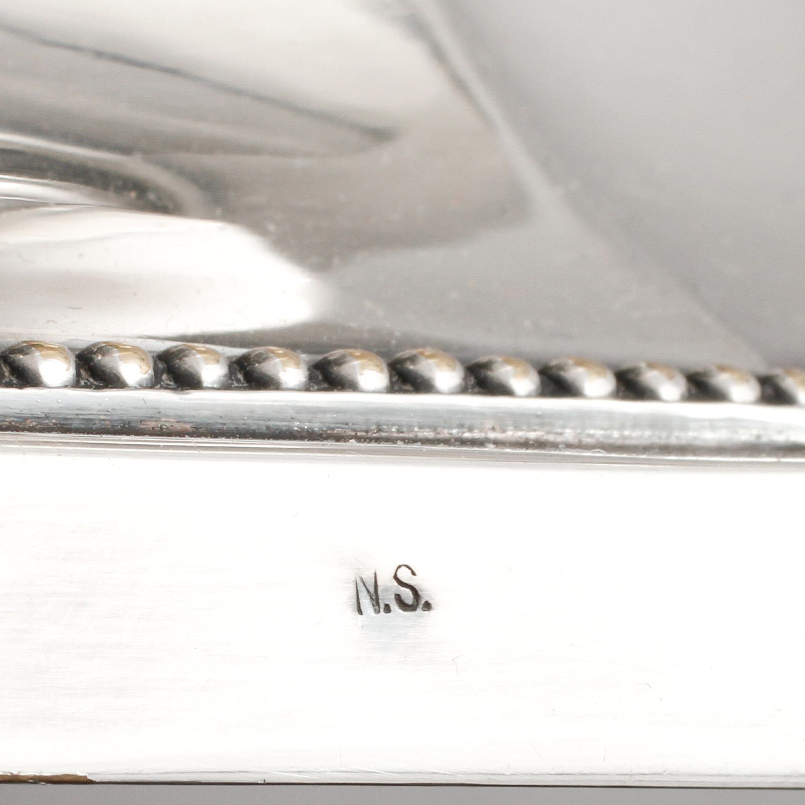 JARDINJÄR, nysilver och glas, 1900-talets första kvartal.