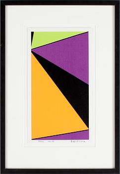 Olle Baertling · OLLE BAERTLING, färgserigrafi, signerad och daterad 1962-68, numrerad 85/300.