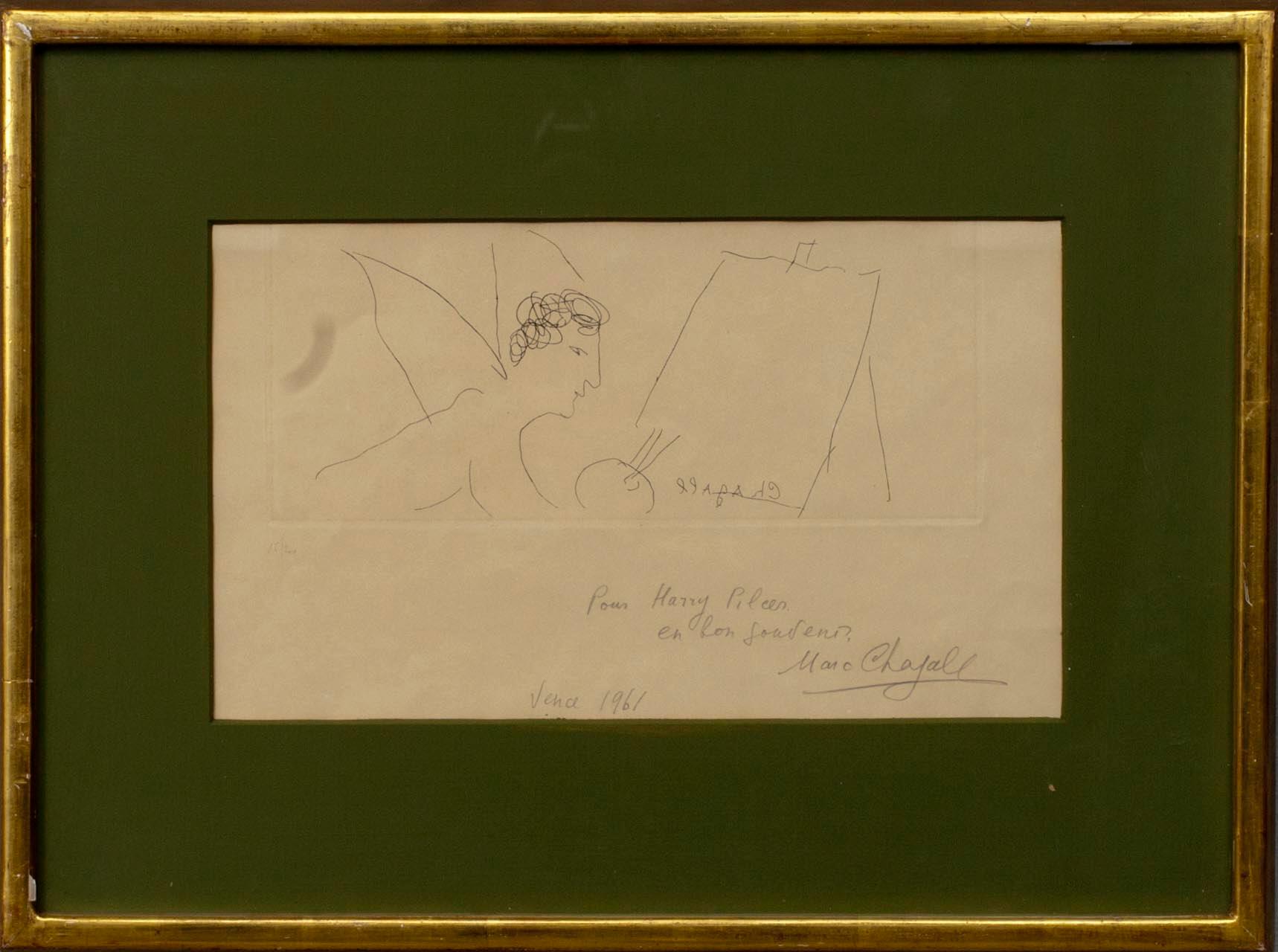 MARC CHAGALL, etsning, sign. och dat. Vence 1961, numr. 15/200.