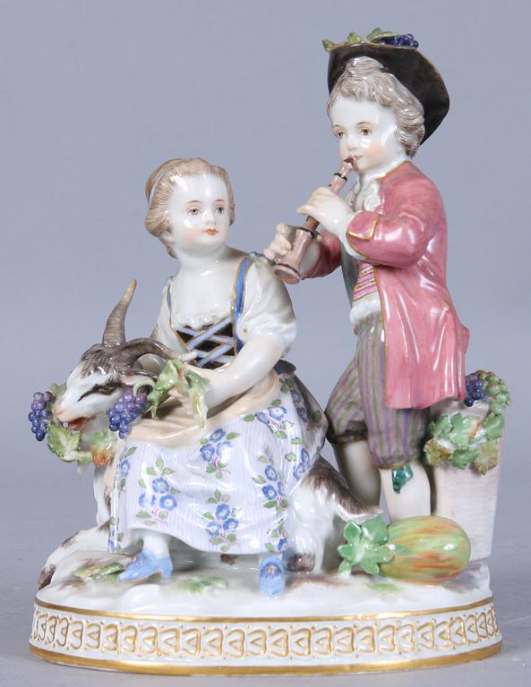 FIGURINGRUPP, porslin, Meissen.