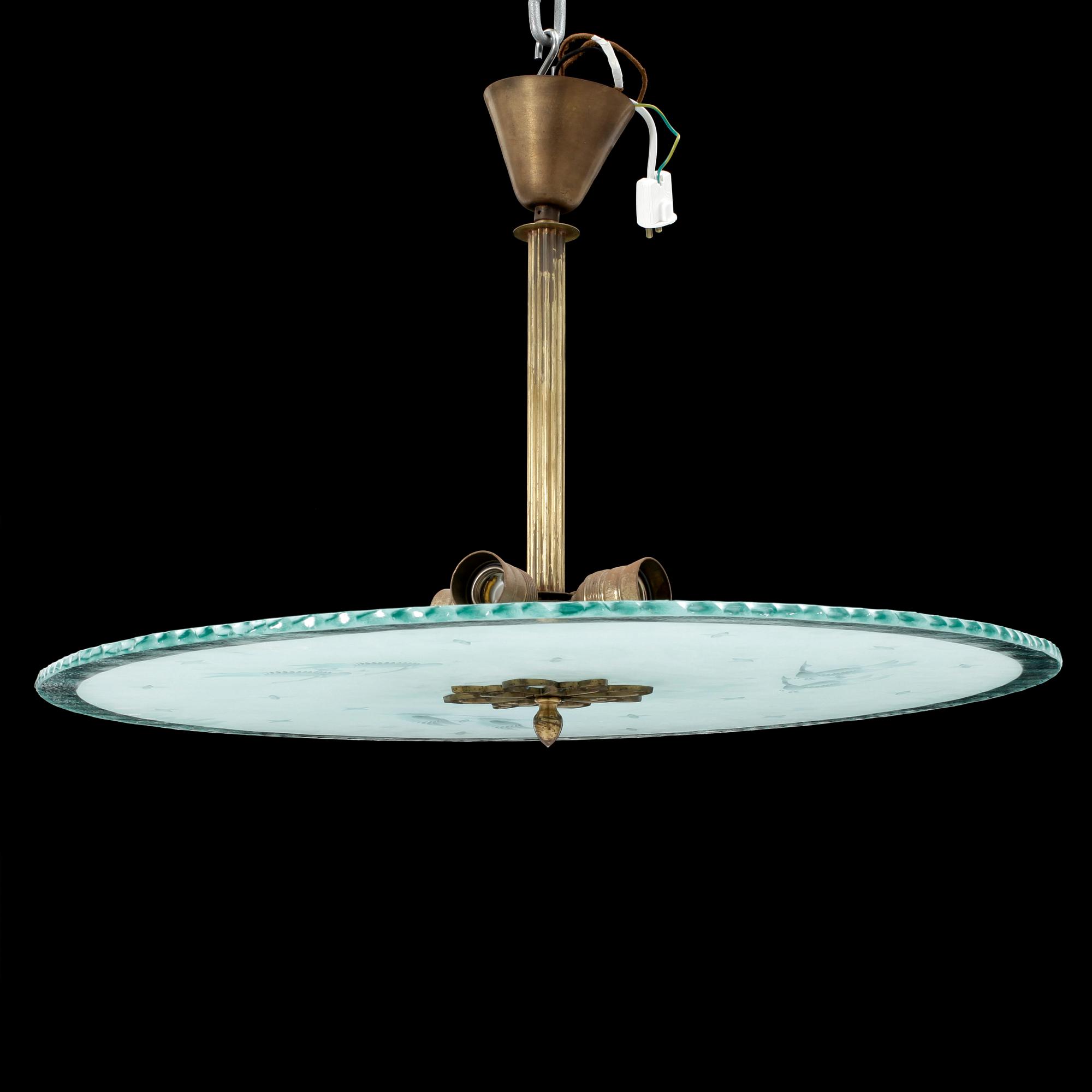 TAKPLAFOND, 1940-tal. Höjd ca 42 cm.