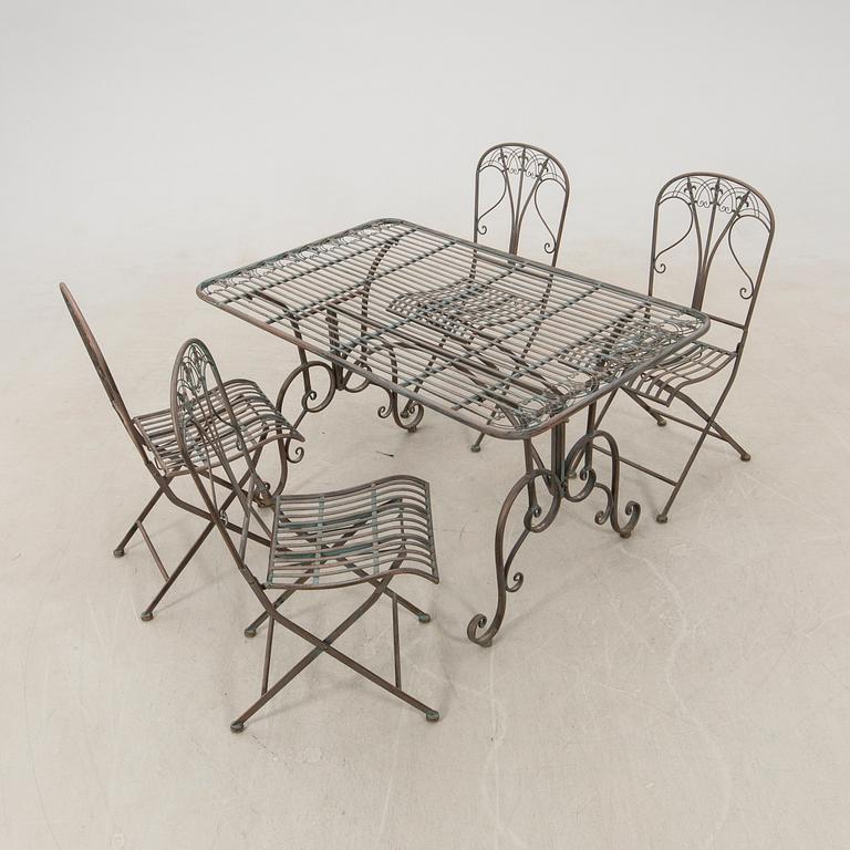 Garden furniture 5 pcs late 20th century/21st century.