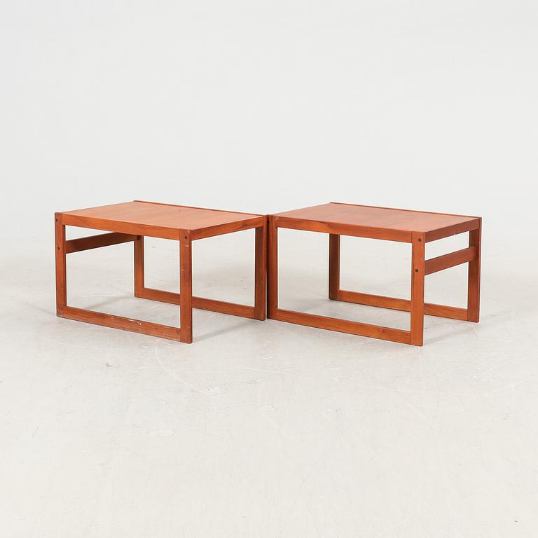 A pair of late 20th century side tables.
