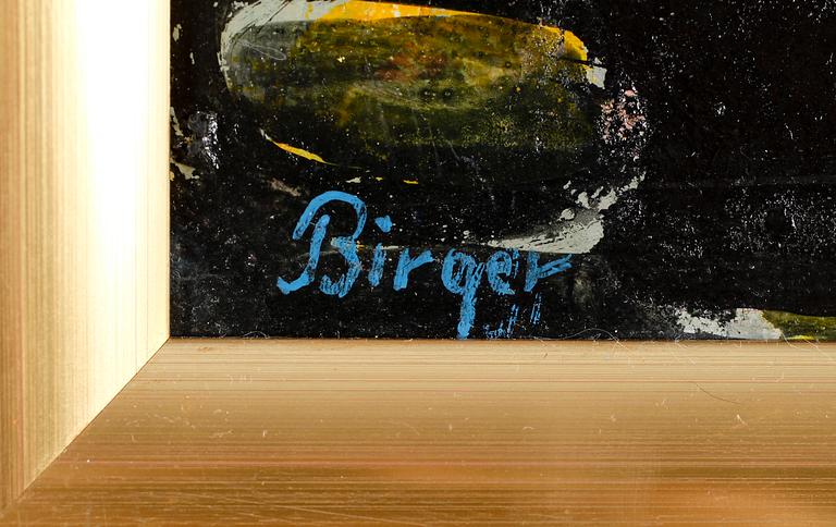 BIRGER BIRGER-ERICSON, olja på pannå, signerad.