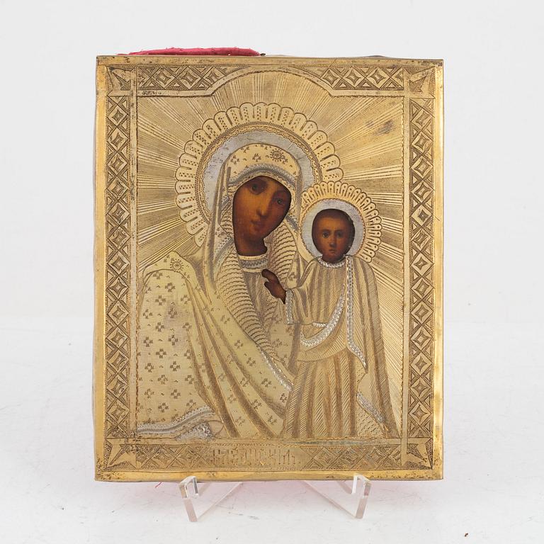 A Russian icon, late 19th Century.