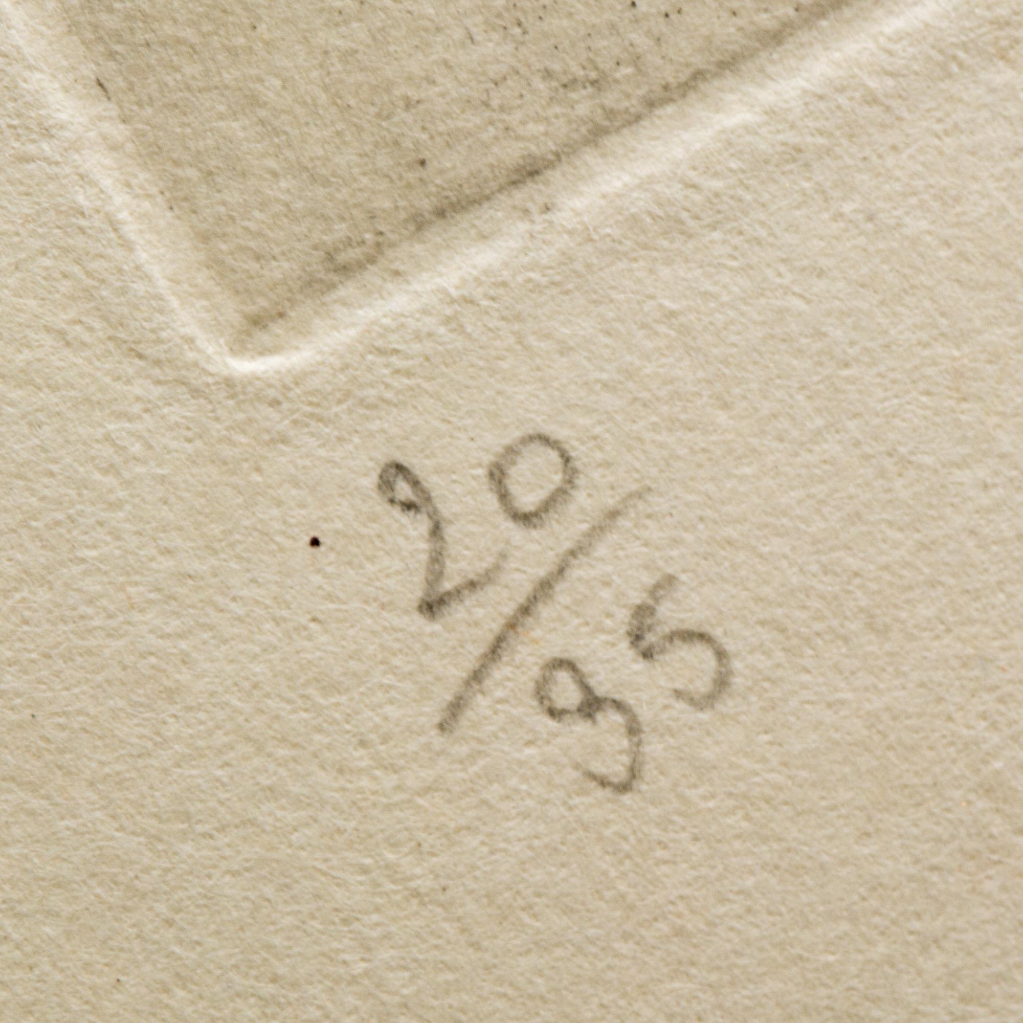 MARC CHAGALL, "Le candelabre", etsning och litografi, signerad och numrerad 20/35.