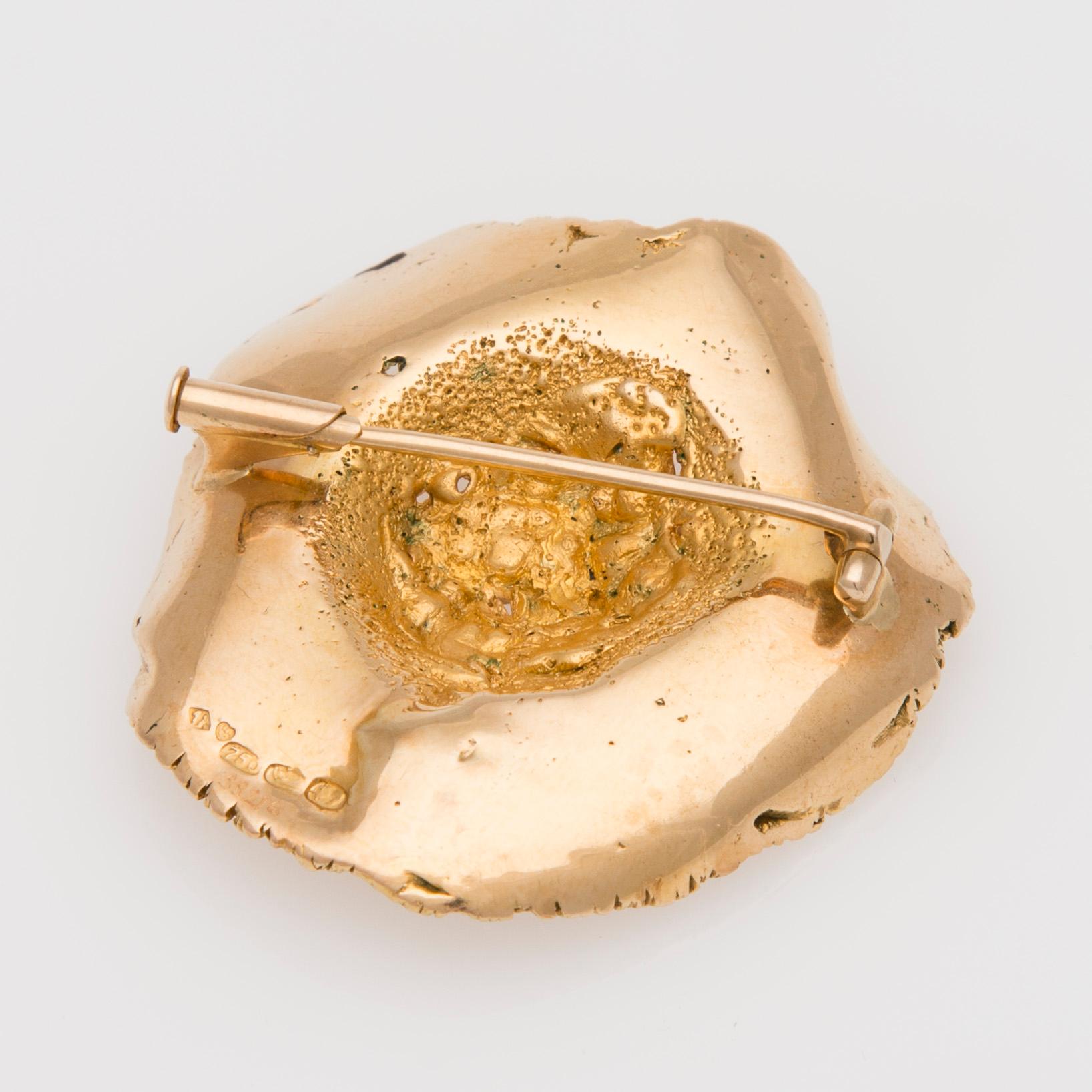 BROSCH, 18K guld, diamanter. A. Tillander, Helsingfors.