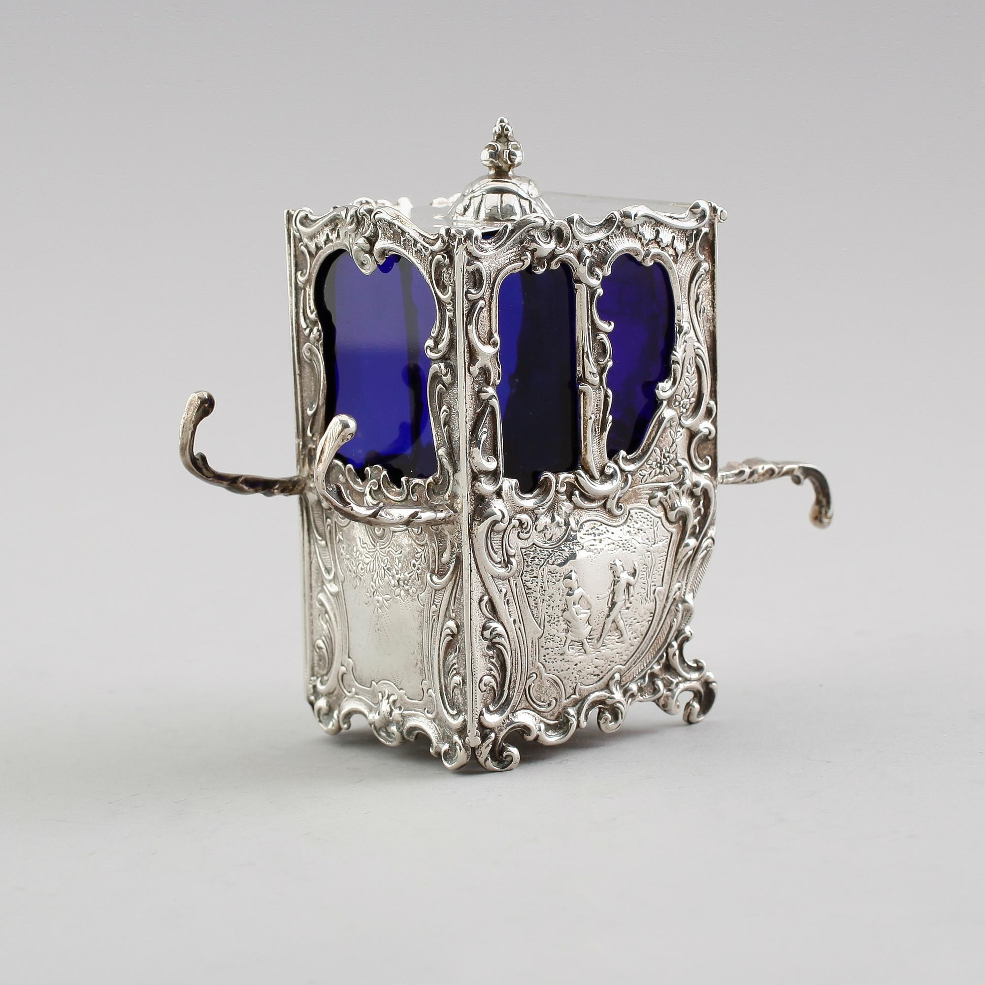 SENAPSKAR, silver, möjligen Nederländrna, 1900-talets första hälft. Vikt ca 154 gram.