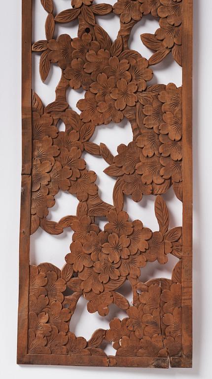 A Japanese wooden panel.