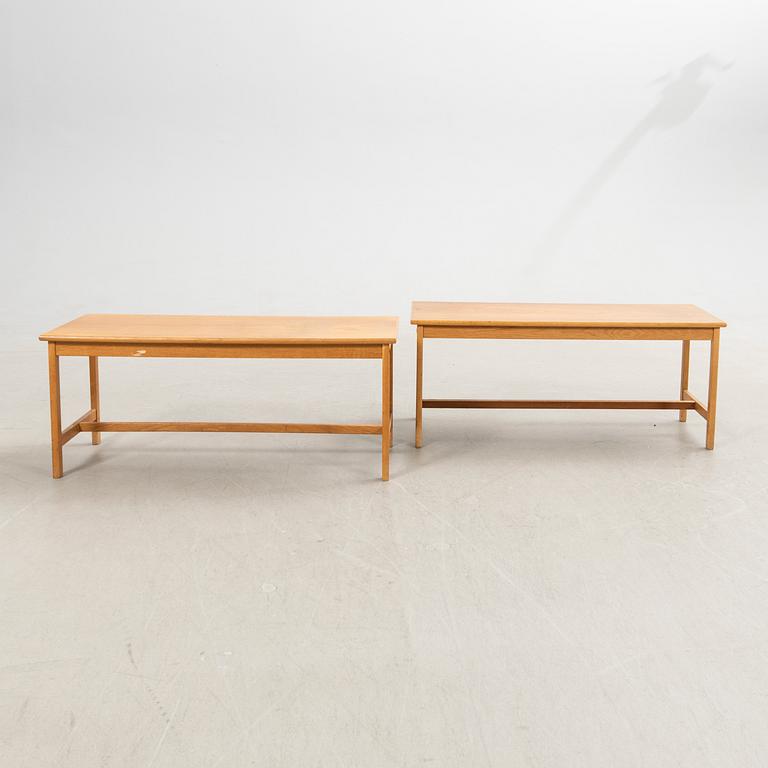 Benches, a pair, later part of the 20th century.