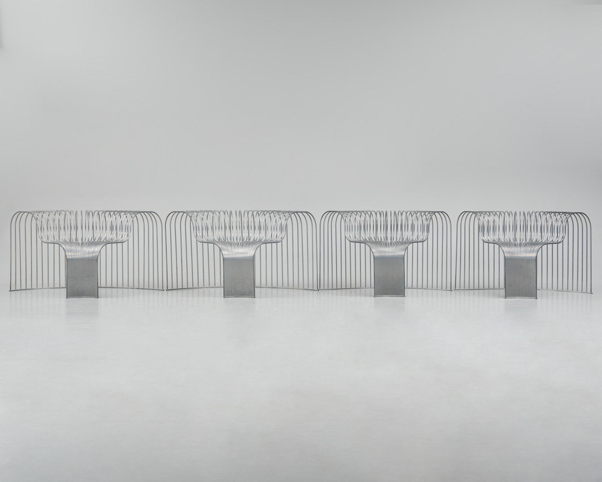 Swedish Girls, modular armchairs, 2+2 pieces, "SS-C-90" from the "Seats System" series, ca 2018.