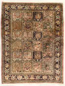 Kashmir Rug, approximately 109x83 cm.