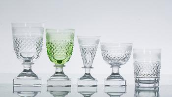 GLASSERVIS, 68 delar, "Kent", Elis Bergh, Kosta, 1900-tal.