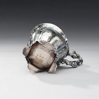 GRÄDDSNÄCKA, silver, Eric Wilhelm Gellerstedt (1842-1856), Härnösand 1851. Vikt 117,5 g.