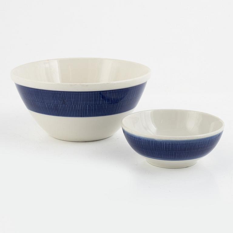 Hertha Bengtson, matservis, porslin, 27 delar, "Koka Blå", Rörstrand.