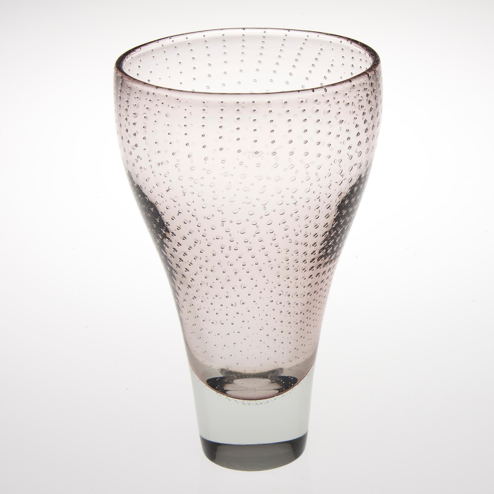VAS, glas, signerad Gunnel Nyman Nuutajärvi Notsjö -56.