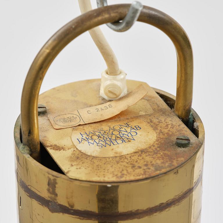 Hans-Agne Jakobsson, a rare ceiling lamp model "C 2438", Hans-Agne Jakobsson AB, Markaryd, ca. 1981-83.