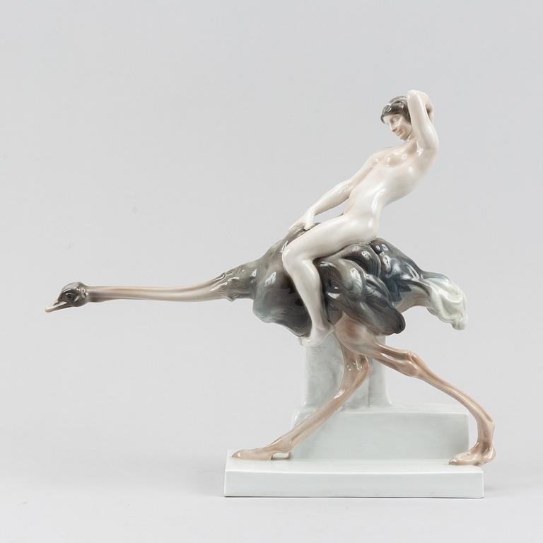 Ferdinand Liebermann, figurin, porslin, Rosenthal, 1900-talets första hälft.