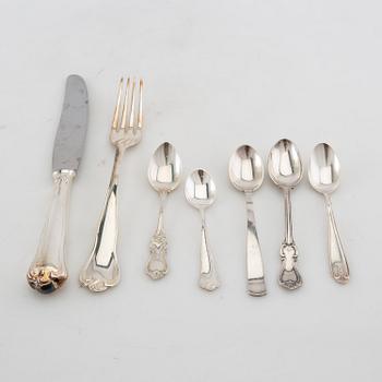 Cutlery service, 69 pieces, partly "Symphony" silver MEMA, Lidköping 1957-67.