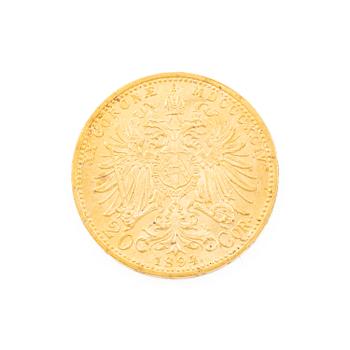 Gold coin, Austria-Hungary, 20 Corona, 1894.