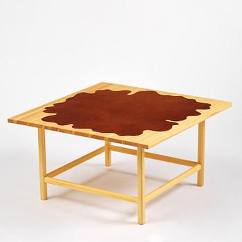 Mathieu Gustafsson, a prototype coffee table, "Slab", executed by cabinetmaker Markus Karlbom, Burhult, 2024.