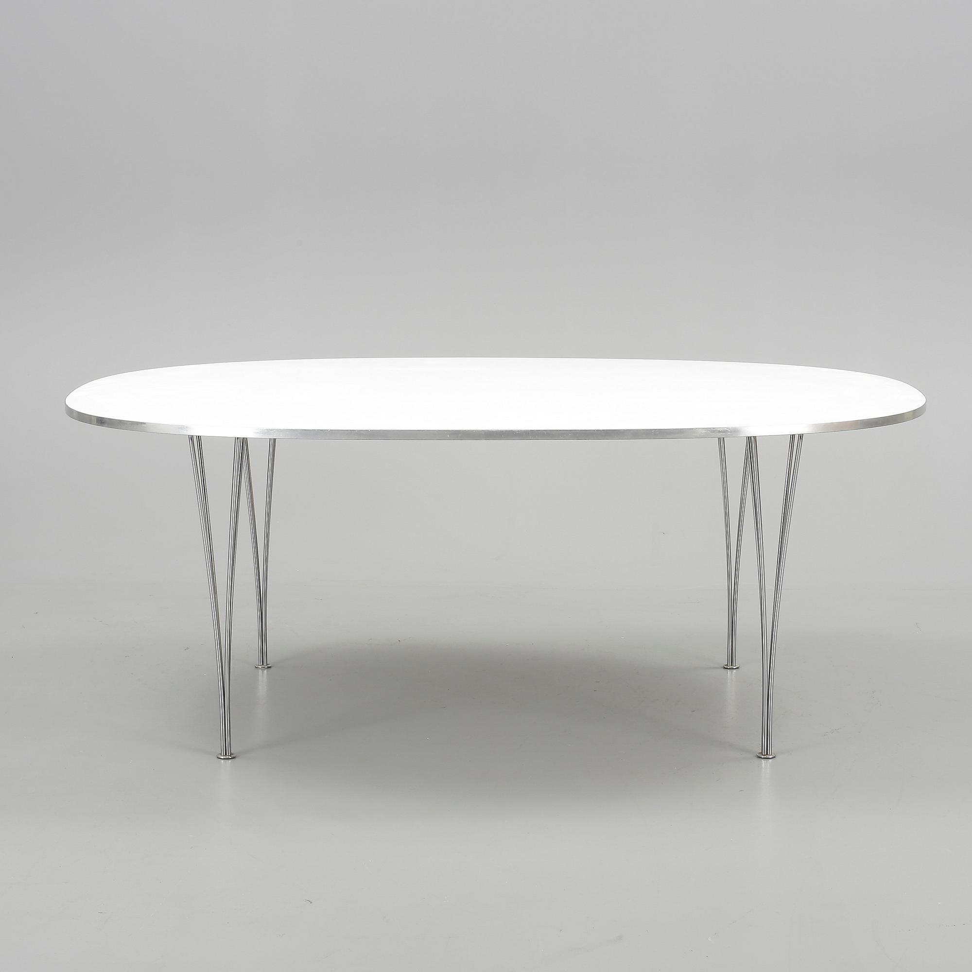 MATBORD, "Superellips", Bruno Mathsson och Piet Hein för Fritz Hansen, 1900/2000-tal.