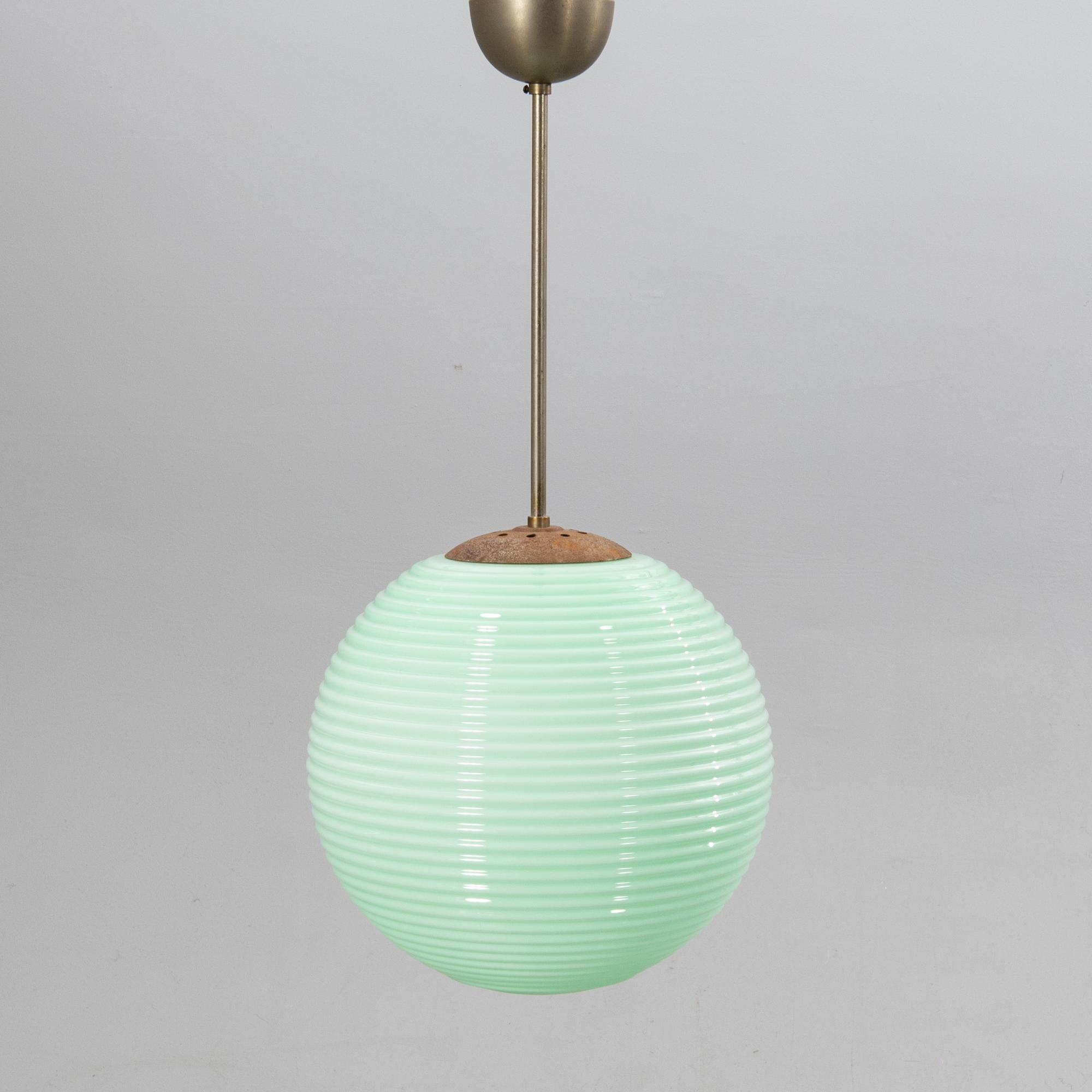 Ceiling lamp 1930s probably Pukeberg Swedish modern.