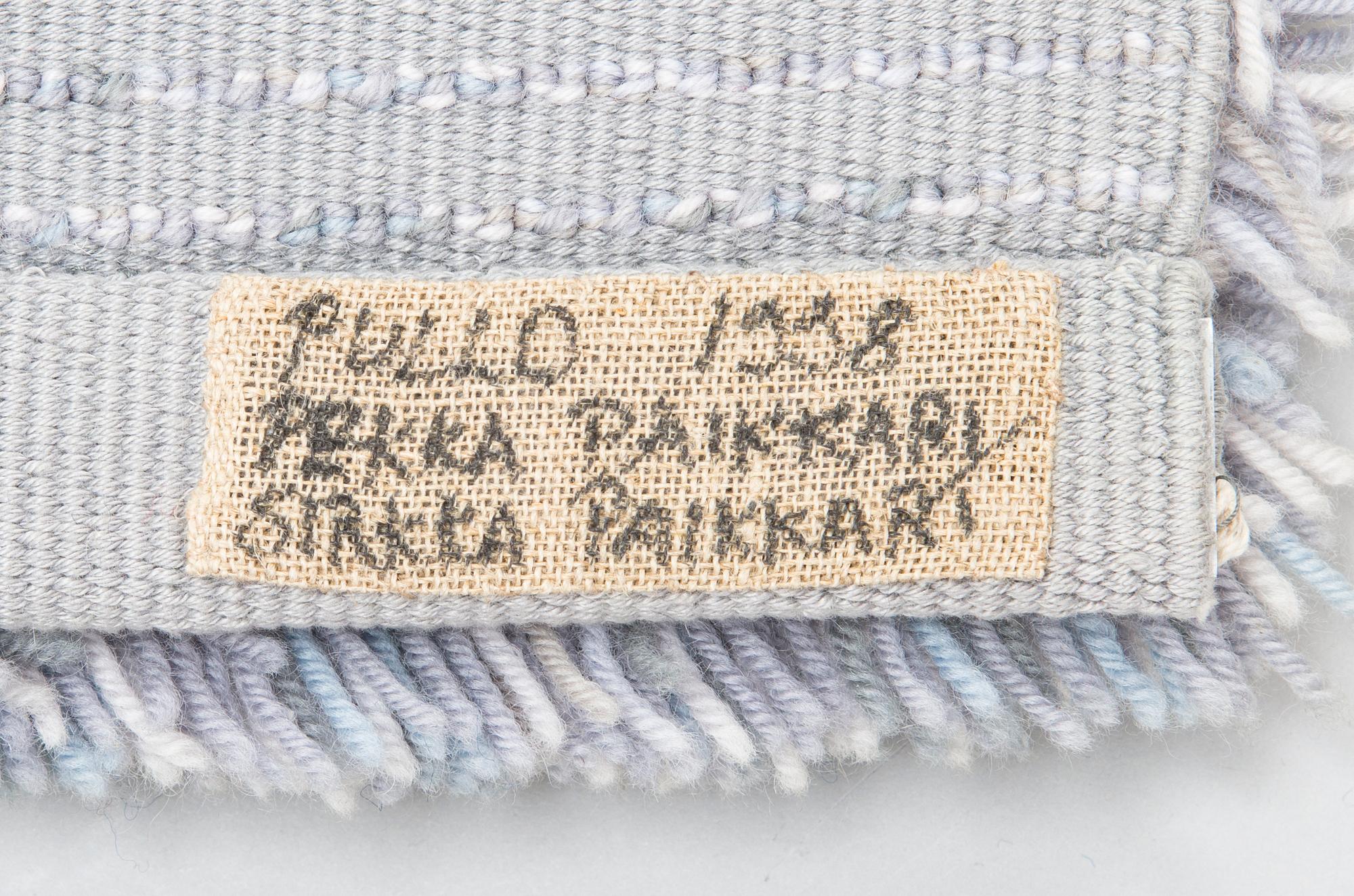 PEKKA PAIKKARI, ryijy, toteutus Sirkka Paikkari Loomsterstudio, Finland 1998.