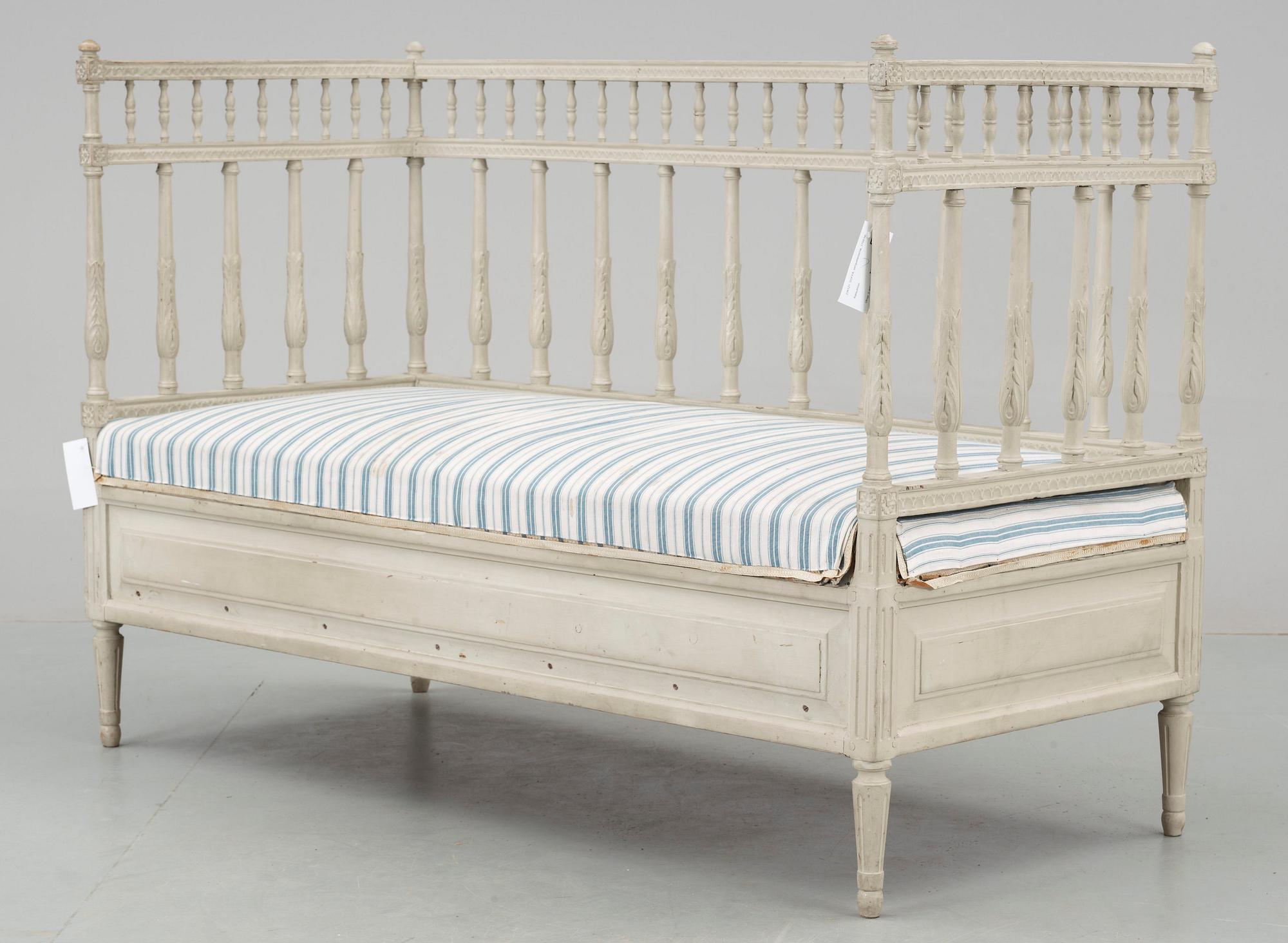 SOFFA, sengustaviansk, sekelskifte 1700/1800.